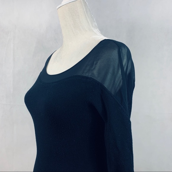 Bar lll Bodycon Dress with Sheer Neck & Shoulders - Picture 2 of 7